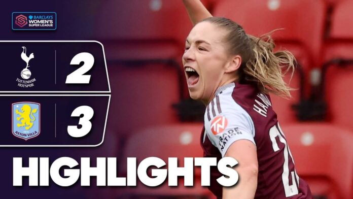 Tottenham Hotspur Vs Aston Villa Women's Match Highlights