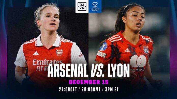 Uefa Women's Champions League Arsenal Lyon Match