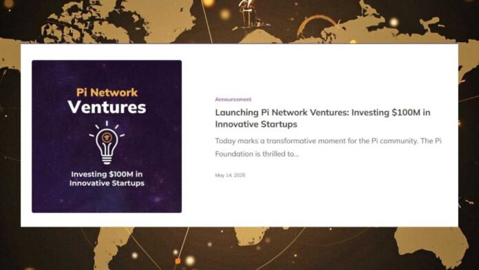 Pi Network Ventures Launch Announcement