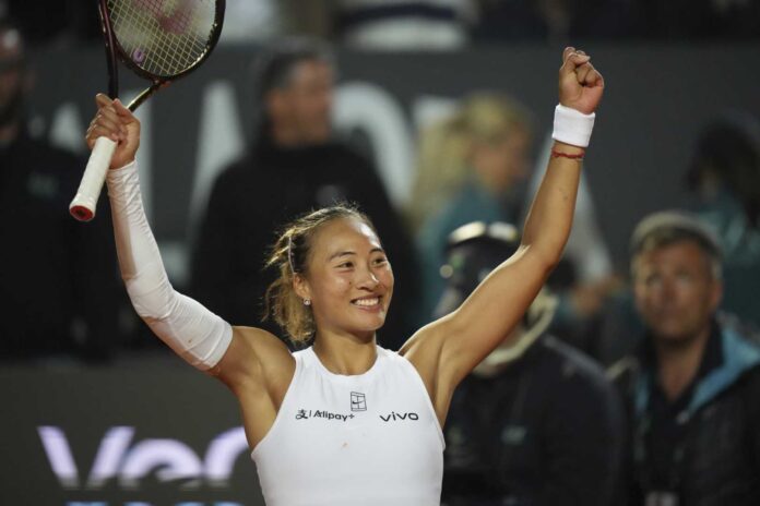 Zheng Qinwen Italian Open Tennis Match