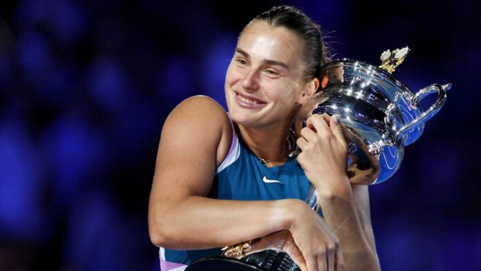 Aryna Sabalenka Tennis Match Victory
