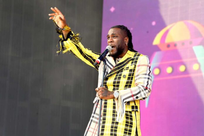 Burna Boy Performing On Stage