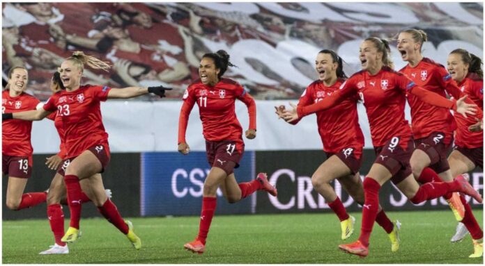 Sc Freiburg Women's Team Playing Football