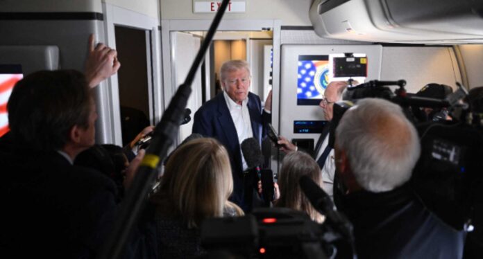 Donald Trump Speaking To Reporters