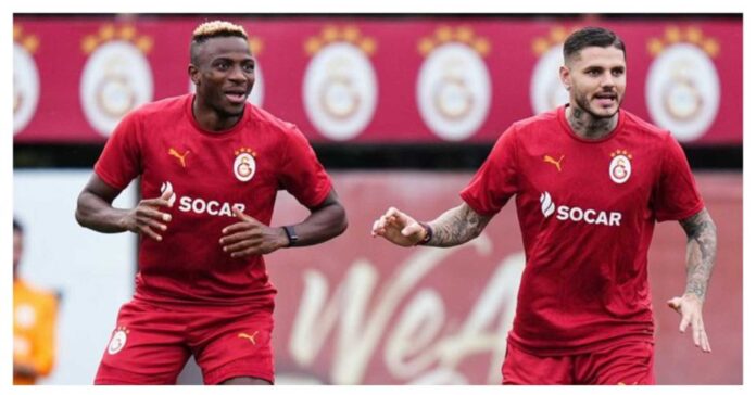 Mauro Icardi With Victor Osimhen In Galatasaray