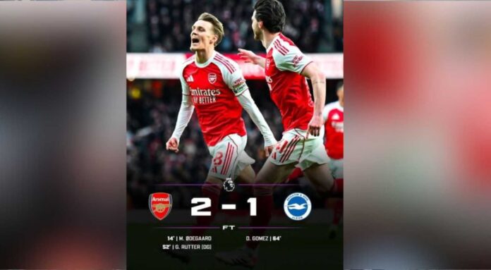 Arsenal Premier League Table