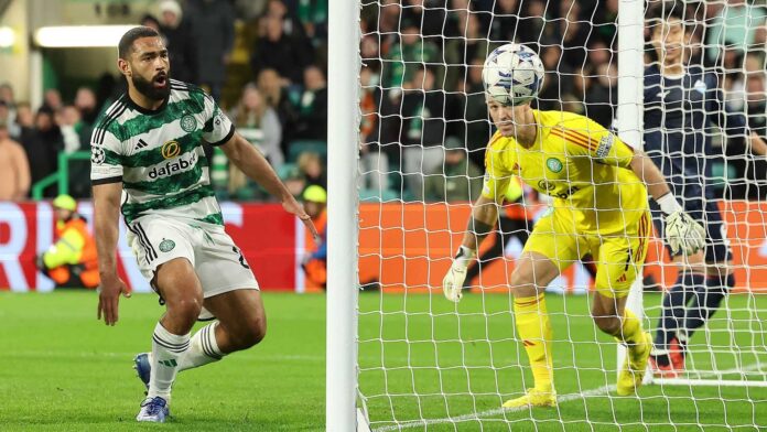 Celtic Football Team In Action