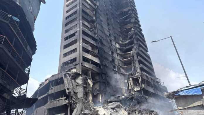 Lagos Gni Building Fire Destruction