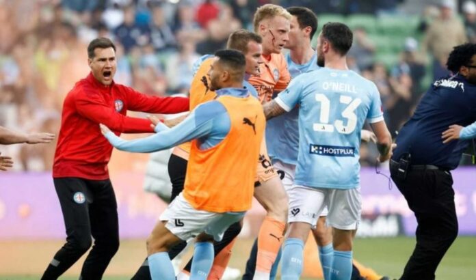 Melbourne Victory Goal Celebration