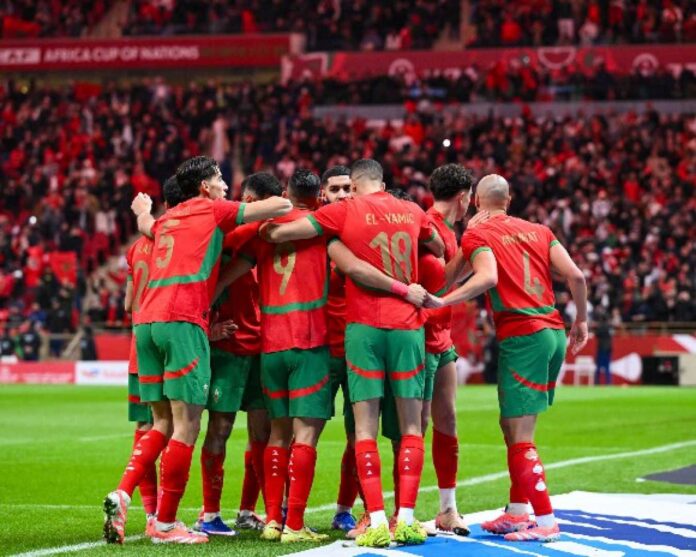 Morocco National Football Team Celebrating