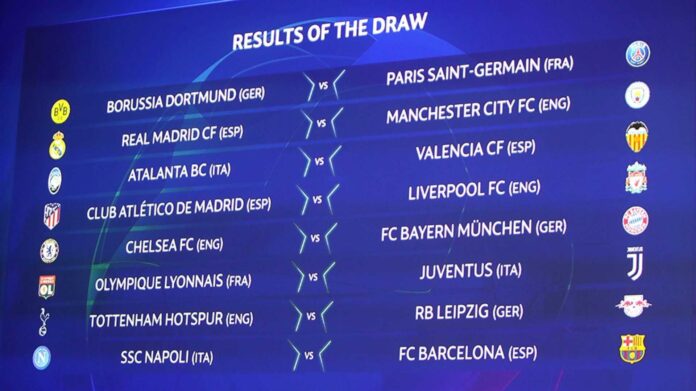 Champions League Teams Knockout Phase