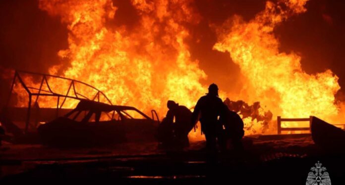 Fire At 76 Gas Station