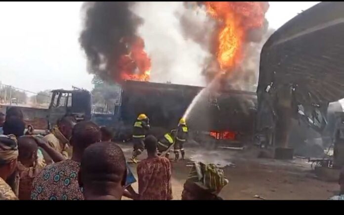 Fire Incident Filling Station Oyo State
