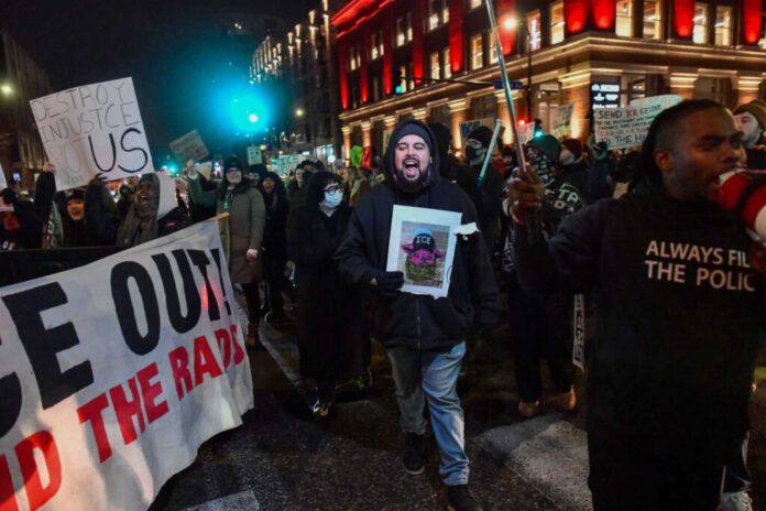 Minneapolis Protest Shooting Ice Officer