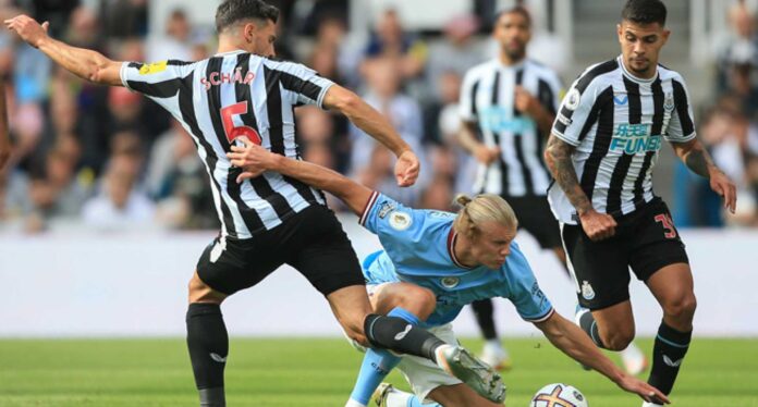 Newcastle United Vs Manchester City Football Match