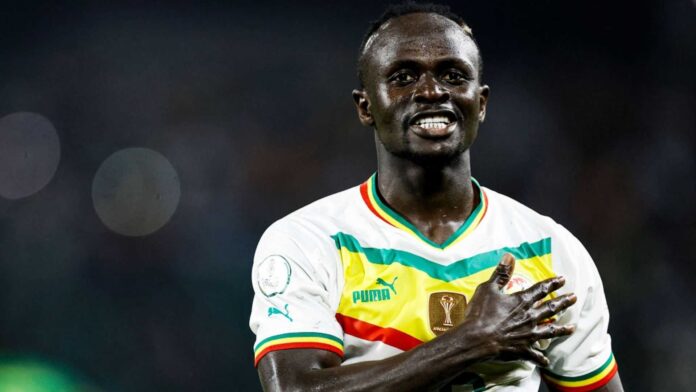 Sadio Mane Celebrating Goal For Senegal