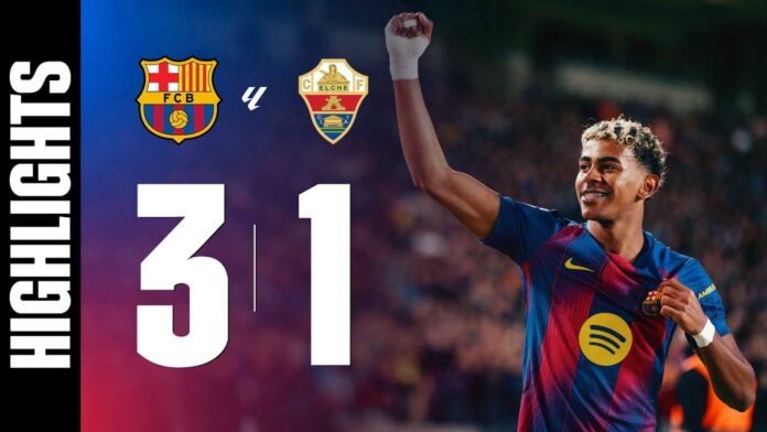 Barcelona Vs Elche Match Highlights