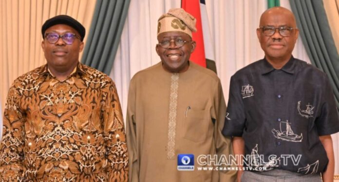 Bola Tinubu, Nyesom Wike, Siminalayi Fubara