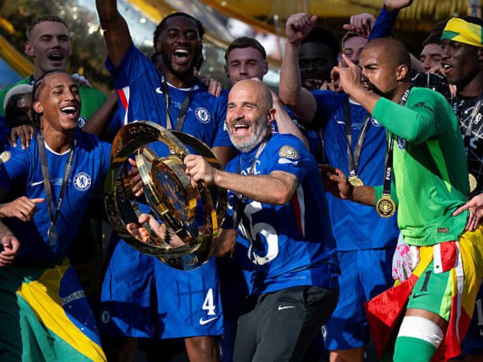 Chelsea Player Celebrating Victory