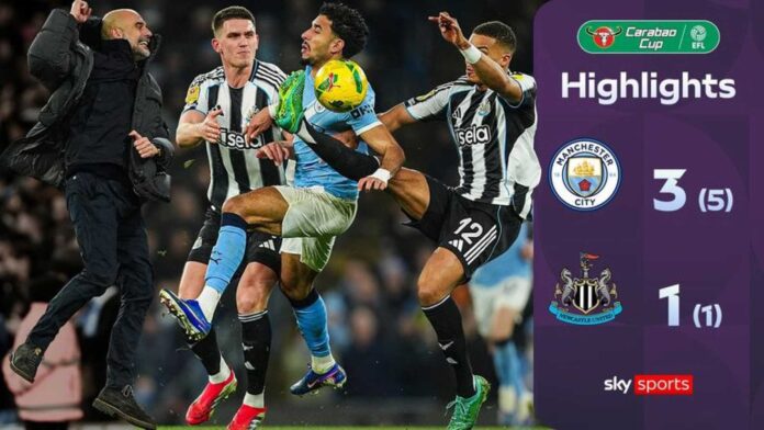 Manchester City Vs Newcastle Carabao Cup