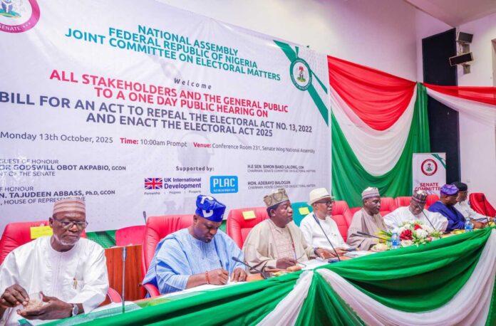 Nigerian Senate, Electoral Amendment Bill