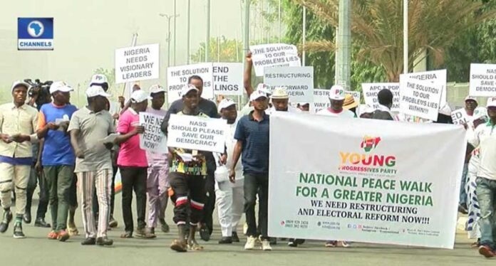 Nigerians Protesting For Electoral Reform