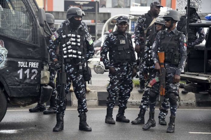 Akwa Ibom Police Officers Conducting Raid Operation