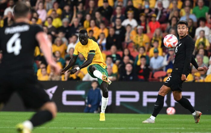 Awer Mabil Socceroos Goal Celebration