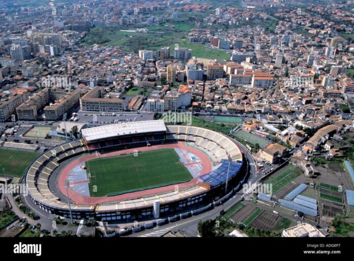Catania Fc Serie C Match Massimino Stadium