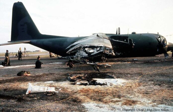 Colombia Military C 130 Hercules Crash Wreckage