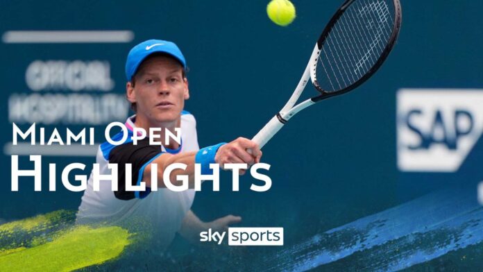 Jannik Sinner Tennis Miami Open Celebration