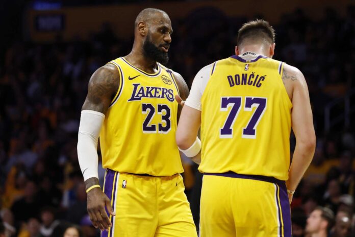 Luka Dončić Lebron James Bronny James Lakers Nets