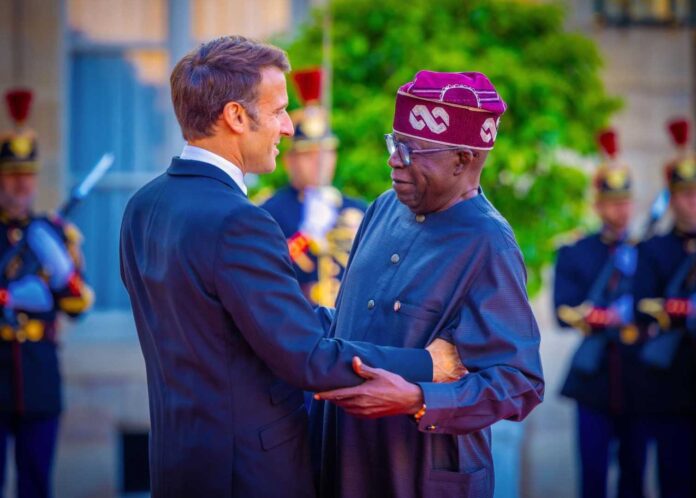 President Bola Tinubu And Emmanuel Macron Phone Call
