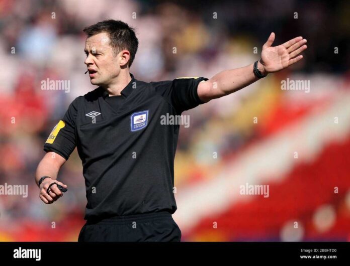Stuart Attwell Referee In Action