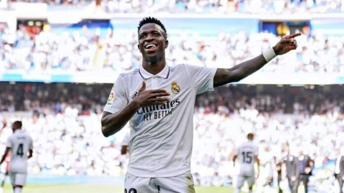 Vinicius Junior Real Madrid Atletico Derby Celebration