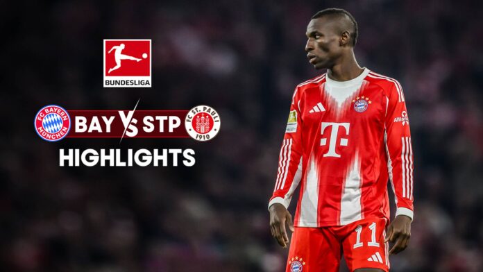 Bayern Munich Vs St Pauli Bundesliga Match