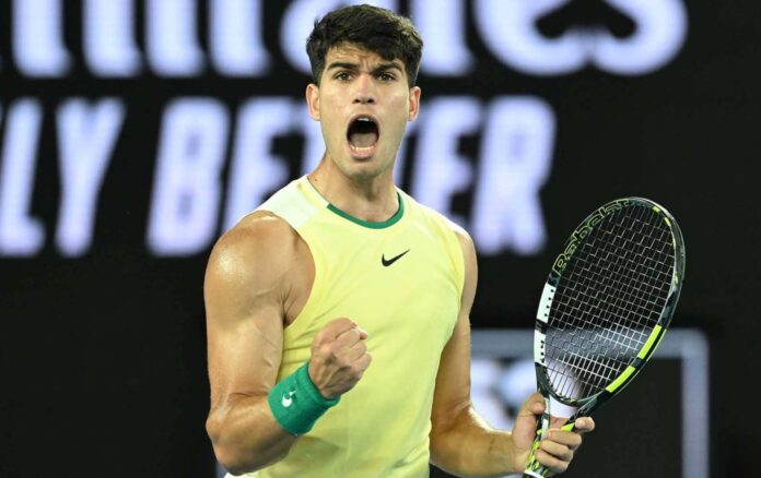 Carlos Alcaraz Monte Carlo Masters Tennis Match