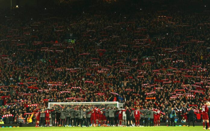 Champions League Quarterfinal Liverpool Barcelona Fans