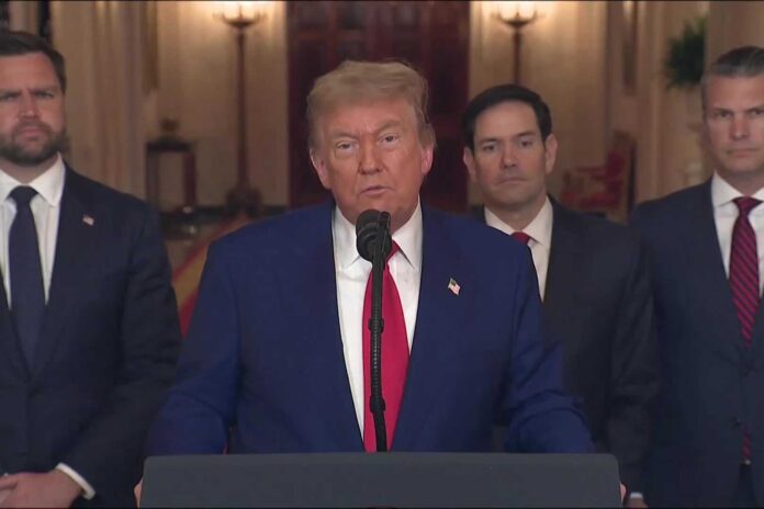 Donald Trump Addressing Nation About Iran War
