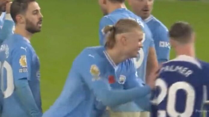 Erling Haaland And Cole Palmer Face Off