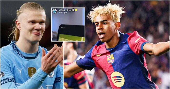 Erling Haaland And Lamine Yamal Football Match