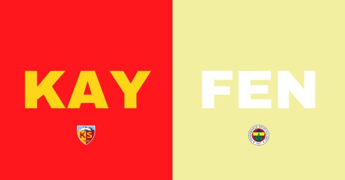Fenerbahçe Vs Kayserispor Turkish Super Lig Match