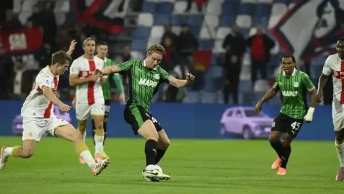 Genoa Vs Sassuolo Serie A Match Action
