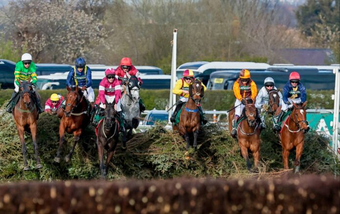 Grand National Horse Race At Aintree Racecourse