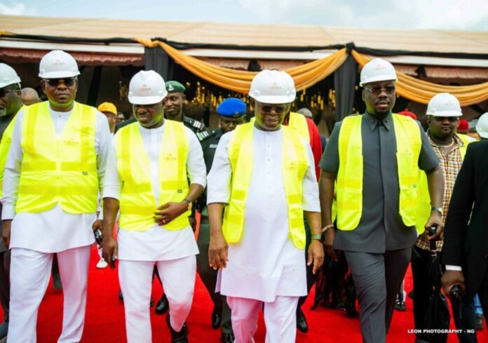 Obi Cubana And Governor Sheriff Oborevwori At Asaba Event