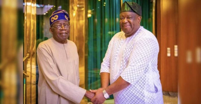 President Bola Tinubu, Plateau State Governor Caleb Mutfwang Meeting